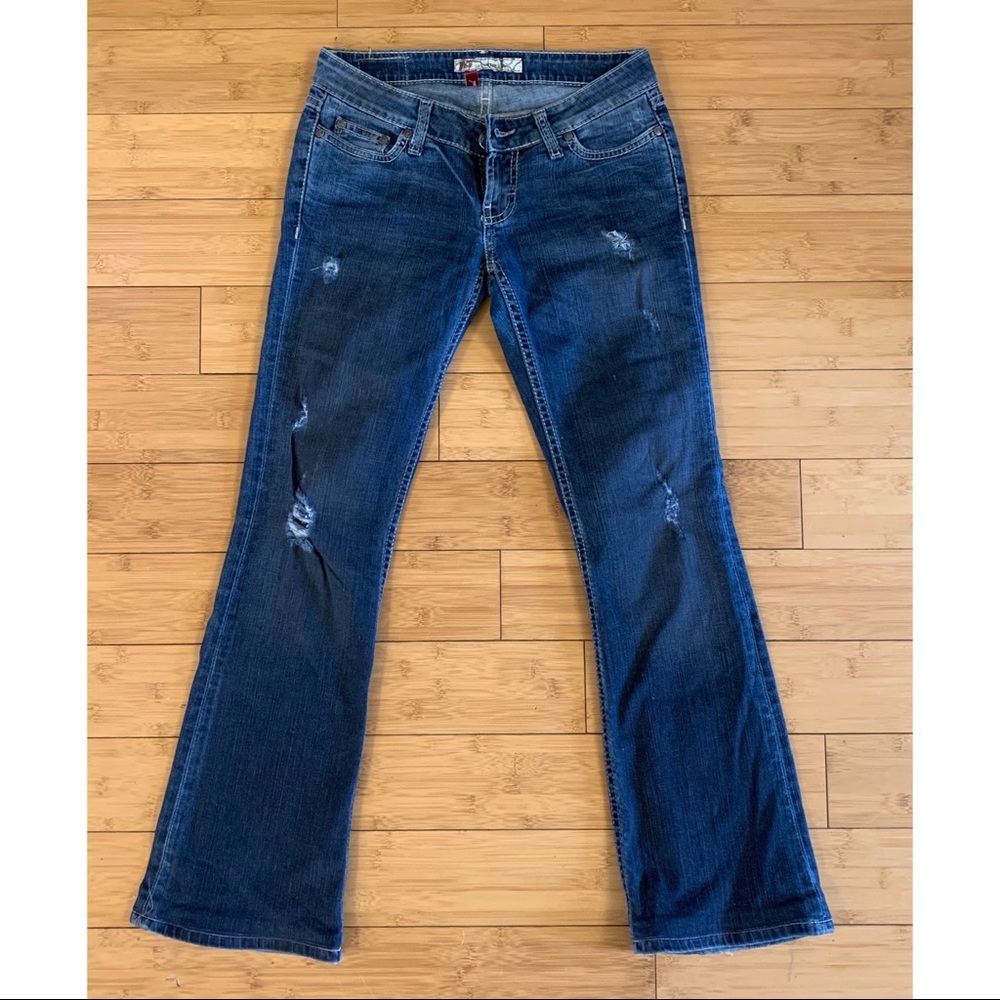 BKE Flare Low Rise Jeans- Stella